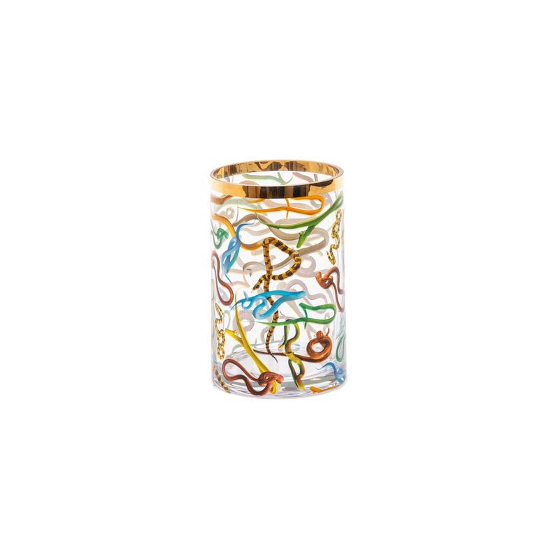 Ваза Seletti Glass Vase Snakes Cylindrical Small 14161