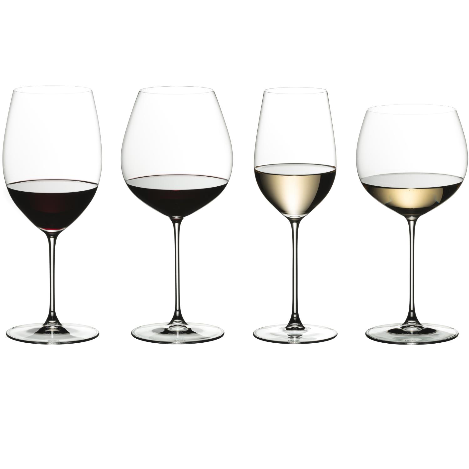 4 бокала для красного и белого вина RIEDEL Veritas Red & White Wine Tasting Set (арт. 5449/47)
