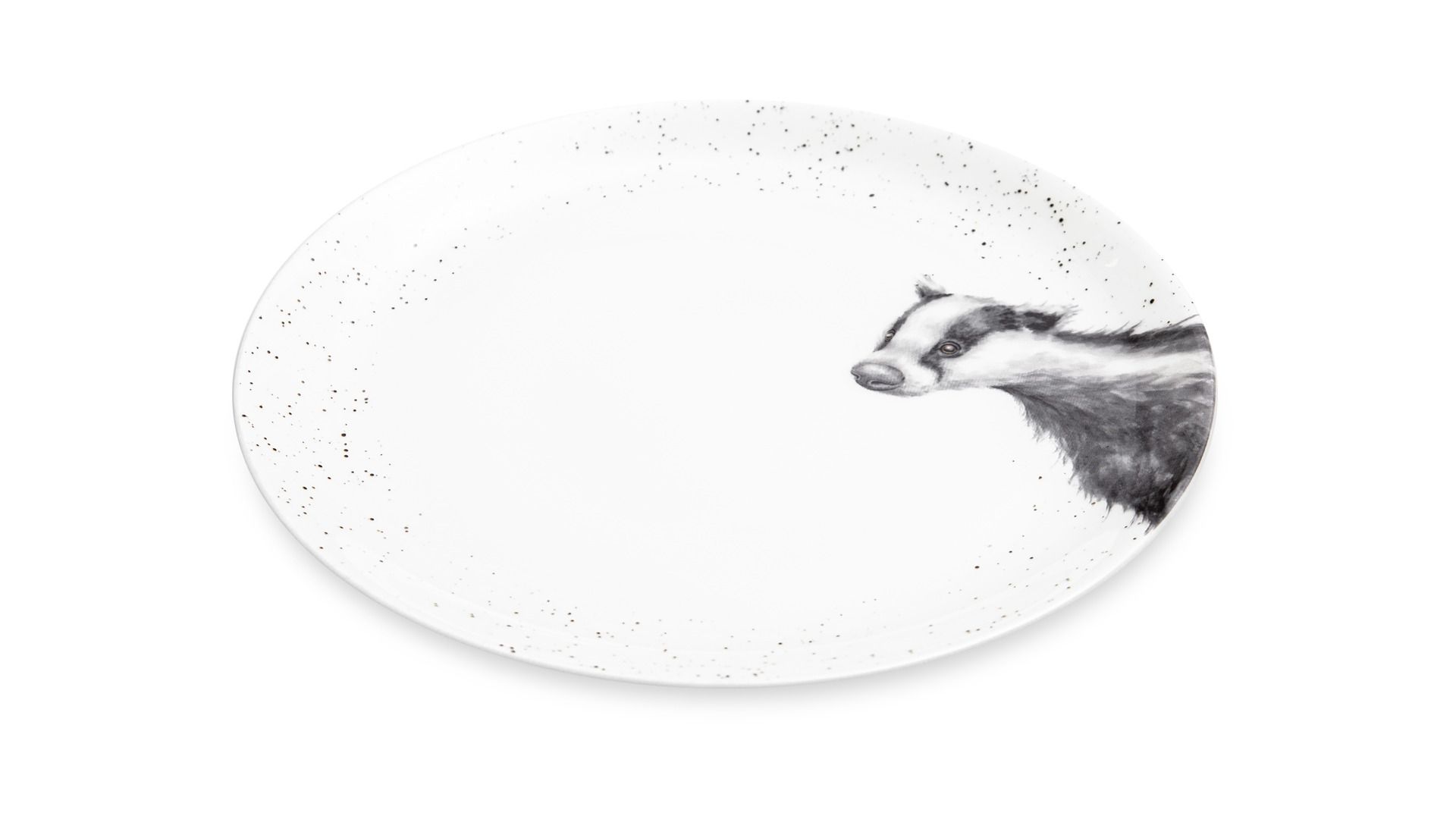Тарелка обеденная Royal Worcester Wrendale Designs Badger Coupe Plate WNB4077-XB-Badger