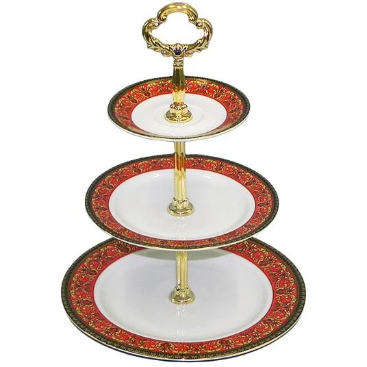 Блюдо трехъярусное Leander Sabina Červená Páska 02196034-0979