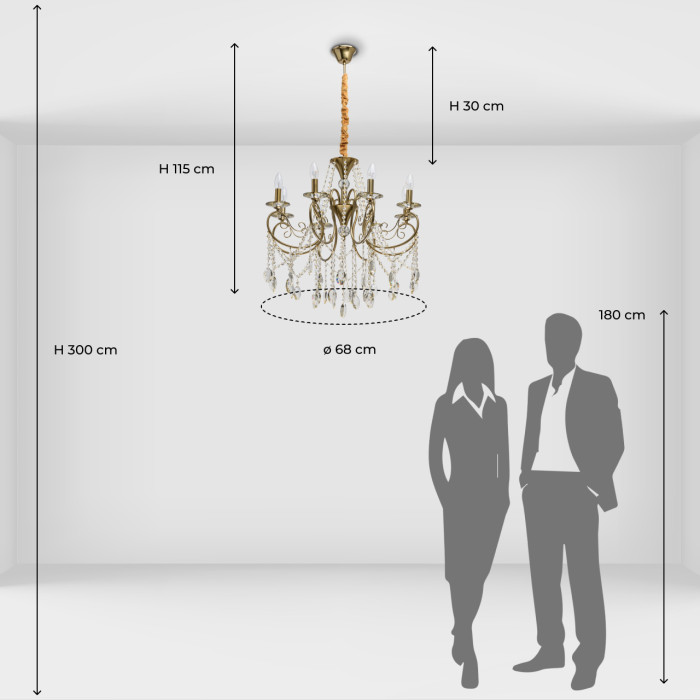 Люстра подвесная MW-Light Selena Hanging Chandelier 482016408