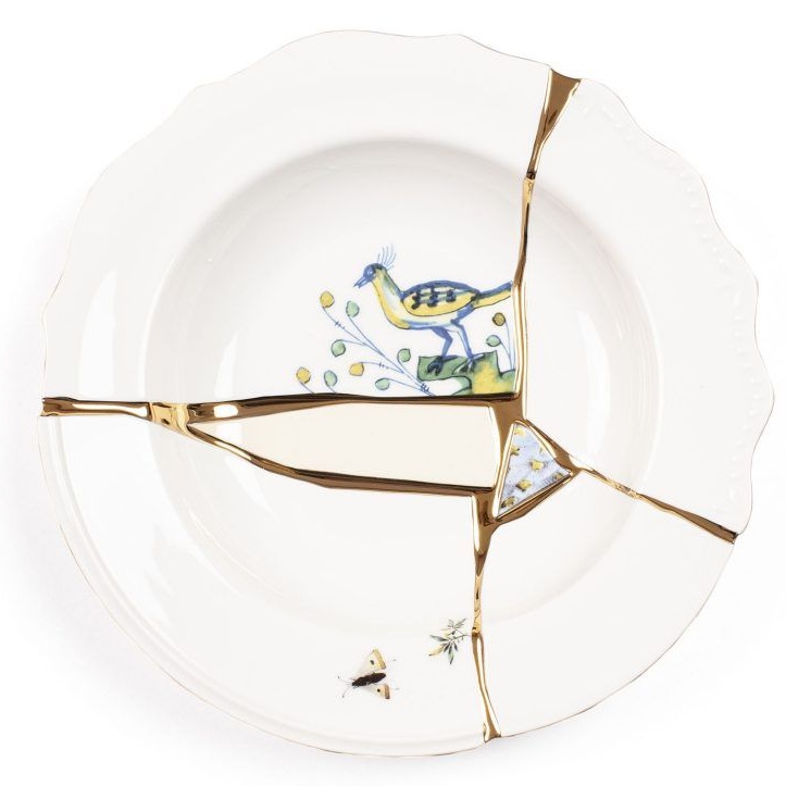 Тарелка суповая Seletti Kintsugi Soup Plate 09621