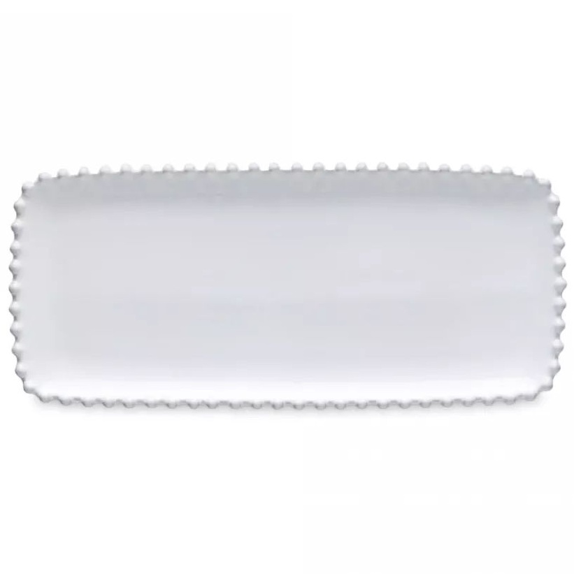 Блюдо прямоугольное Costa Nova Pearl Rectangular Tray PER301-WHI