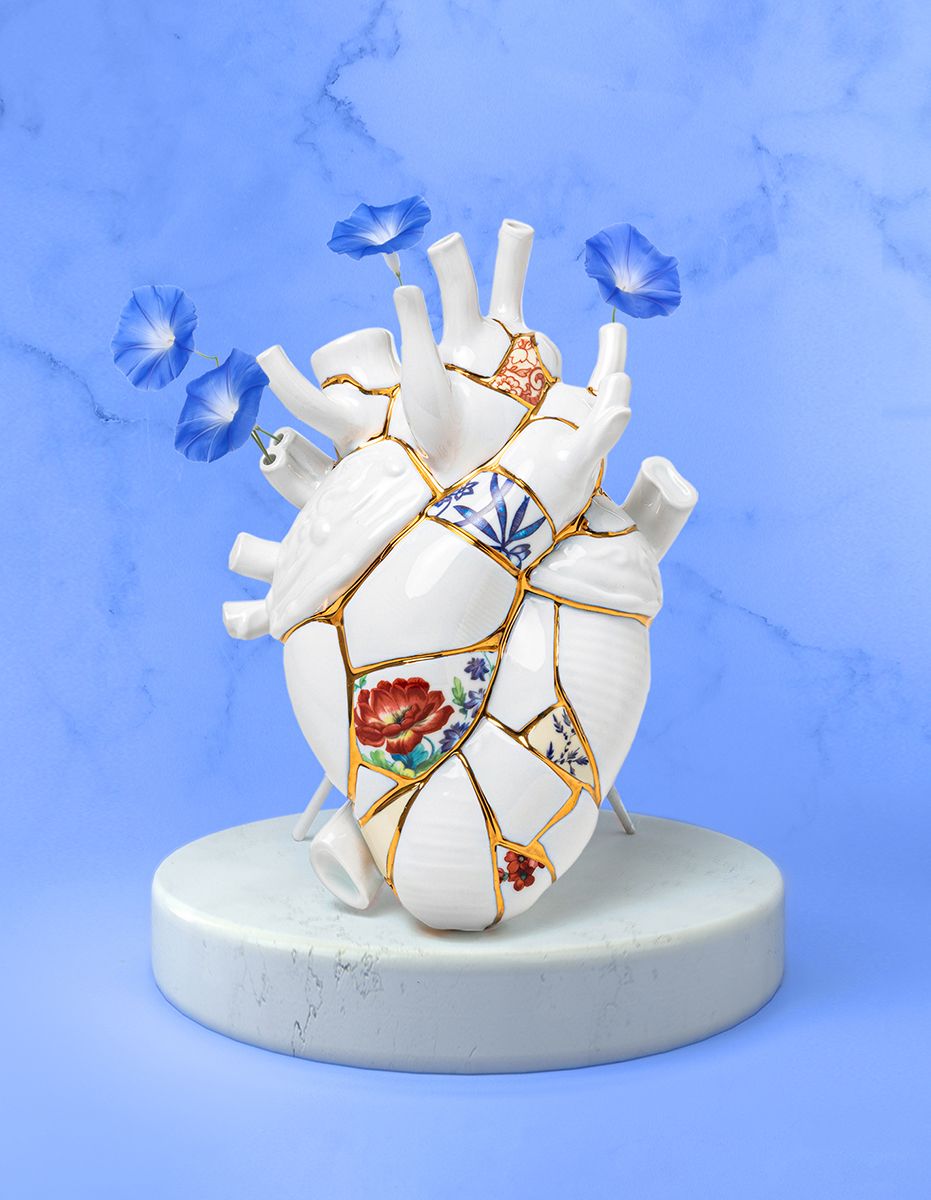 Ваза Seletti Love in Bloom Kintsugi 09929