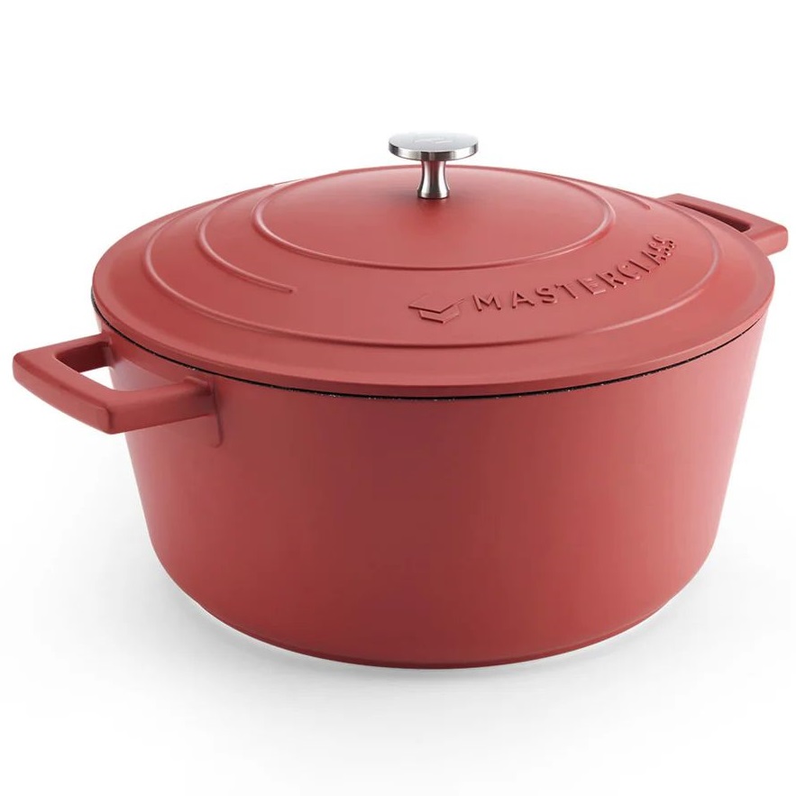 Кастрюля с крышкой KitchenCraft MasterClass Red Casserole Dish MCMCRD28RED