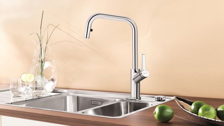 Кухонный смеситель Blanco Jurena-S Galvanic Chrome 520765