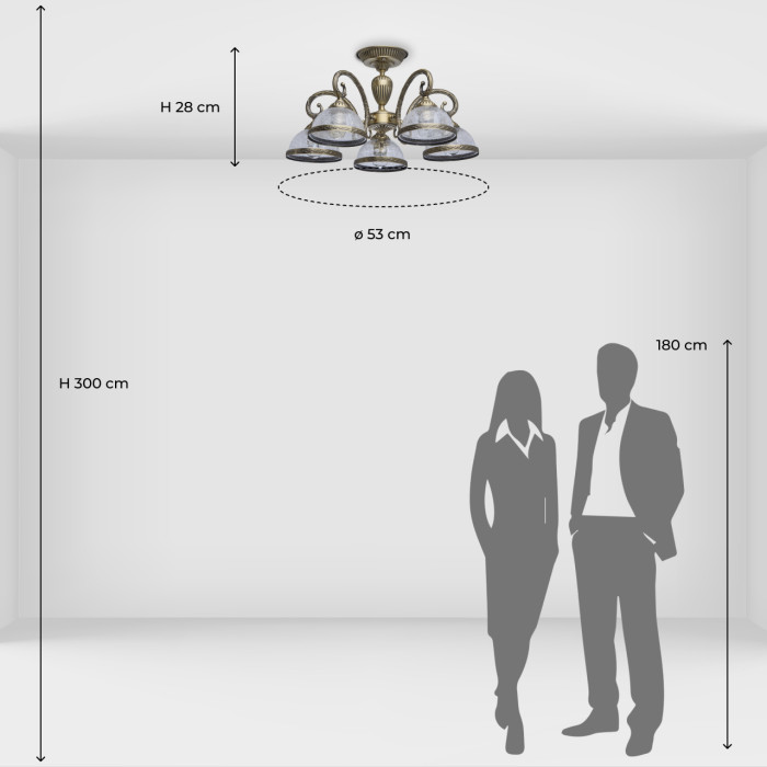 Люстра потолочная MW-Light Amanda Ceiling Chandelier 481011805