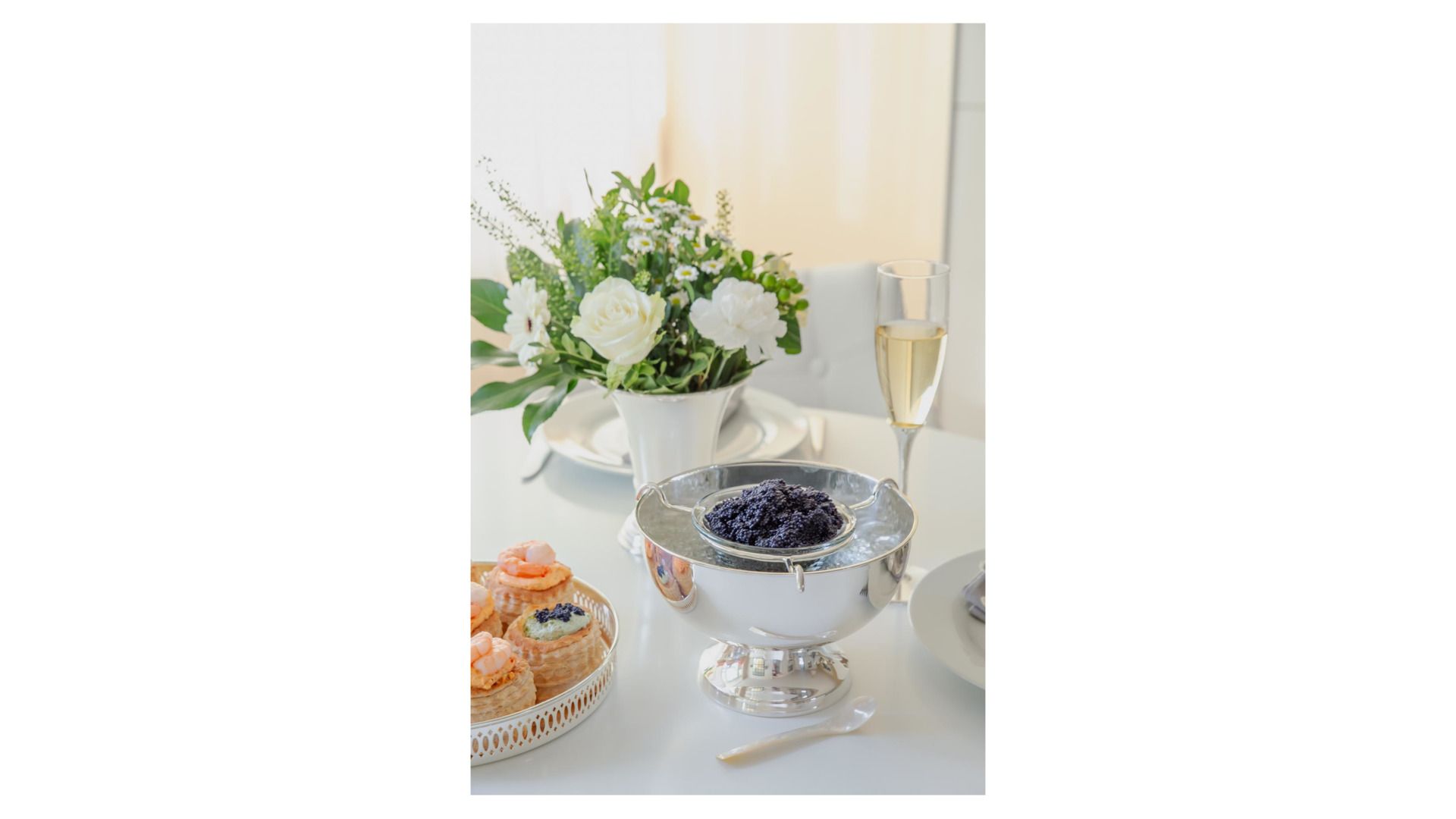 Икорница Edzard Kaviarschale Palma mit Glaseinsatz 3392