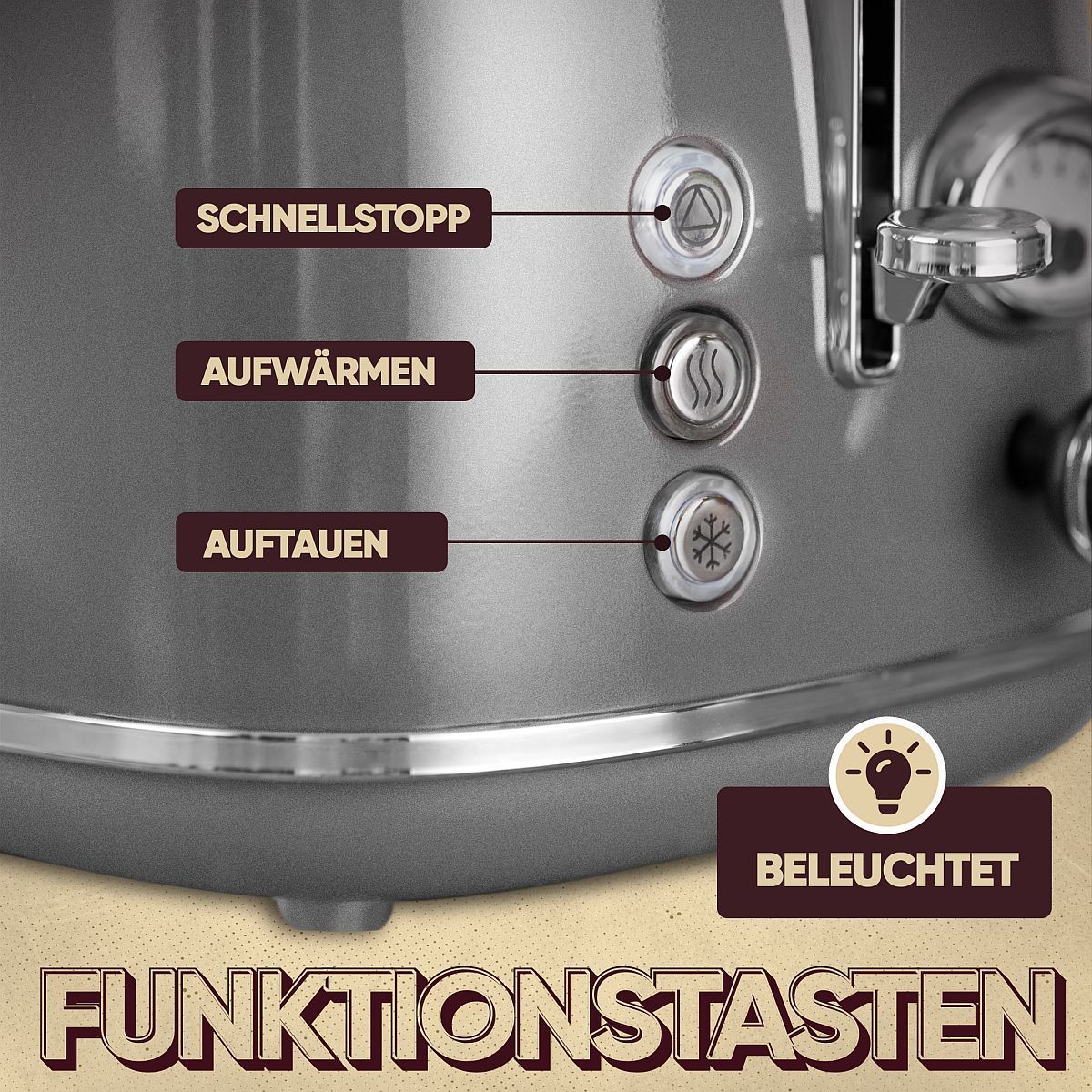 Тостер Proficook PC-TA 1193 anthrazit