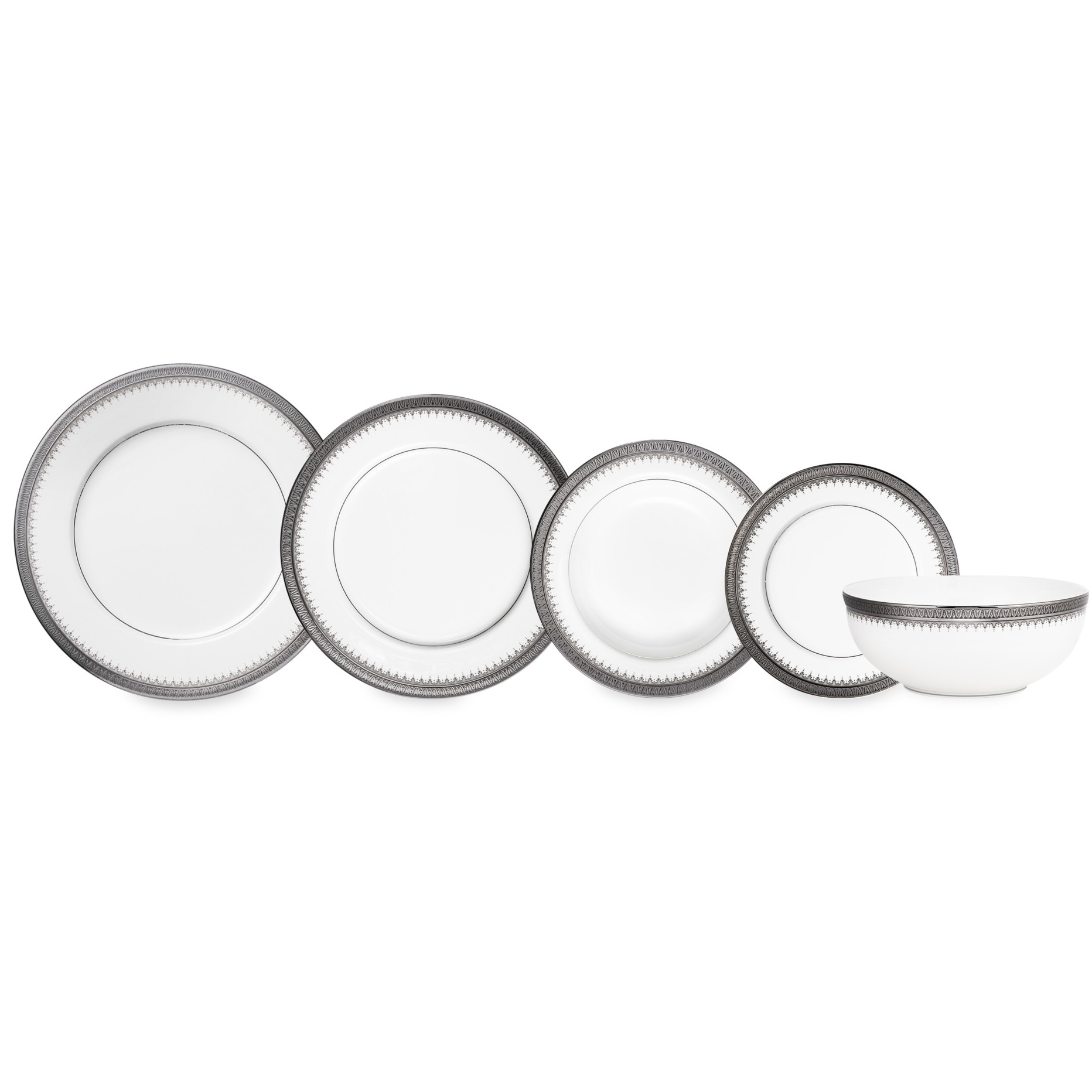 Обеденный сервиз Narumi Platinum Coin NAR-51774-1557-Dinner set 6/20
