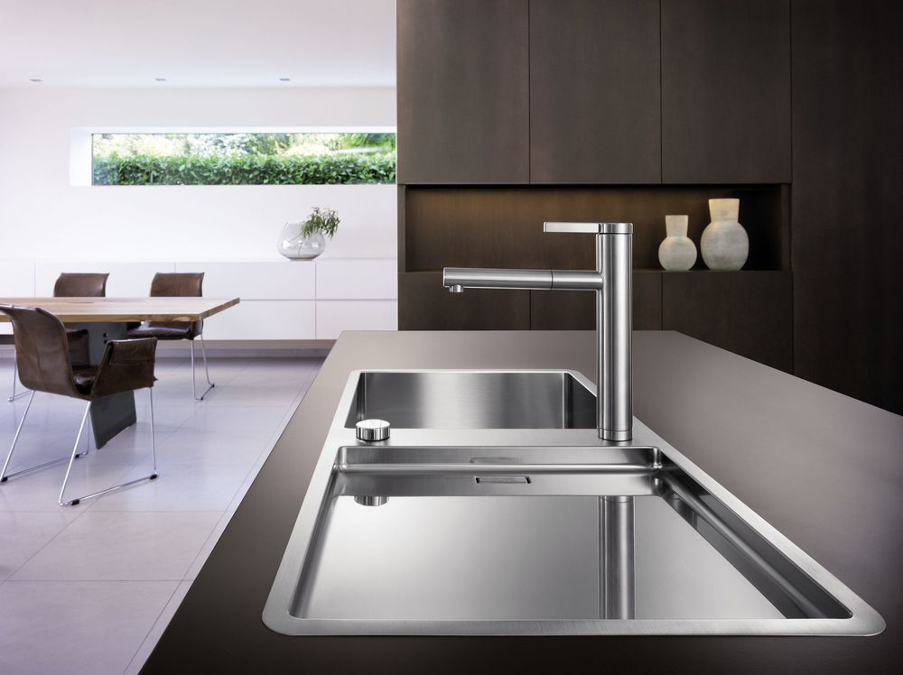 Кухонный смеситель Blanco Linee-S Galvanic Chrome 517591