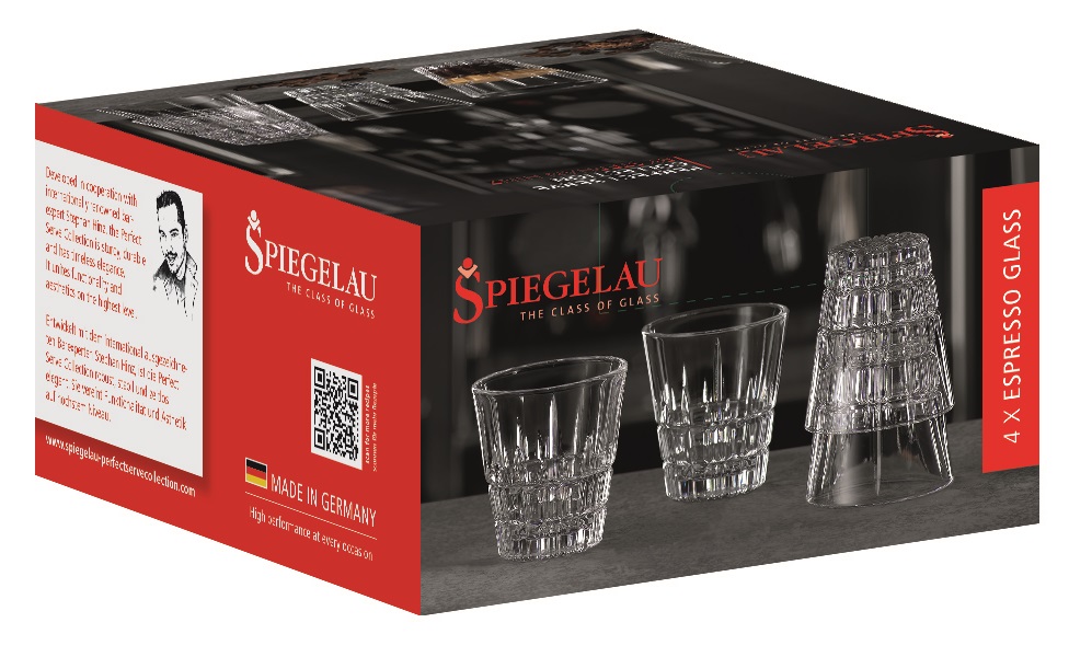 4 бокала для кофе Spiegelau Perfect Serve Collection Espresso & Shot Glass 80 мл 4500191