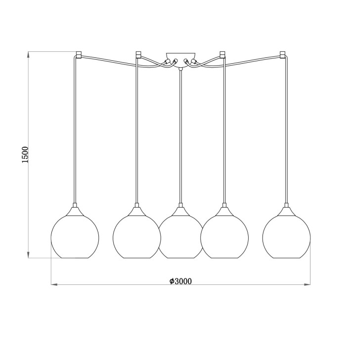 Люстра подвесная De Markt Fusion Hanging Chandelier 392016208