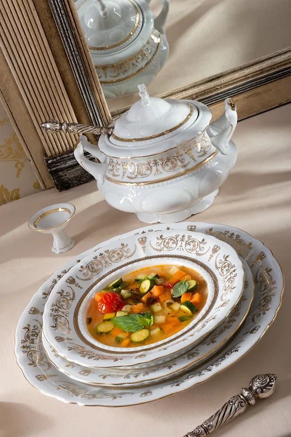 Обеденный сервиз Leander Sonata Zlatý Ornament 07162012-1373