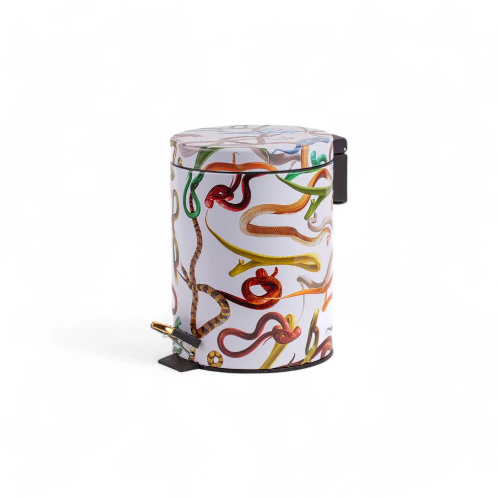 Мусорное ведро Seletti Dustbin Snakes White 13446