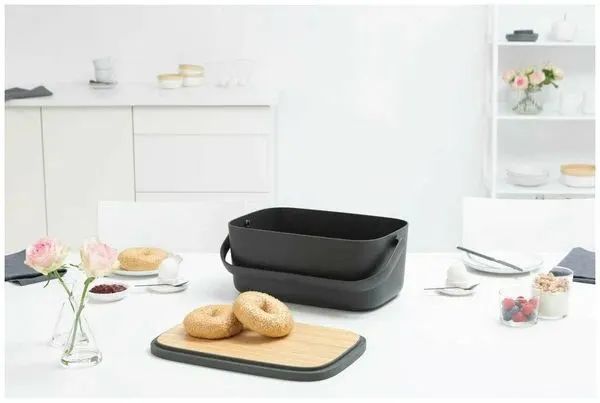 Хлебница Brabantia Nic Bread Bin Dark Gray 128264