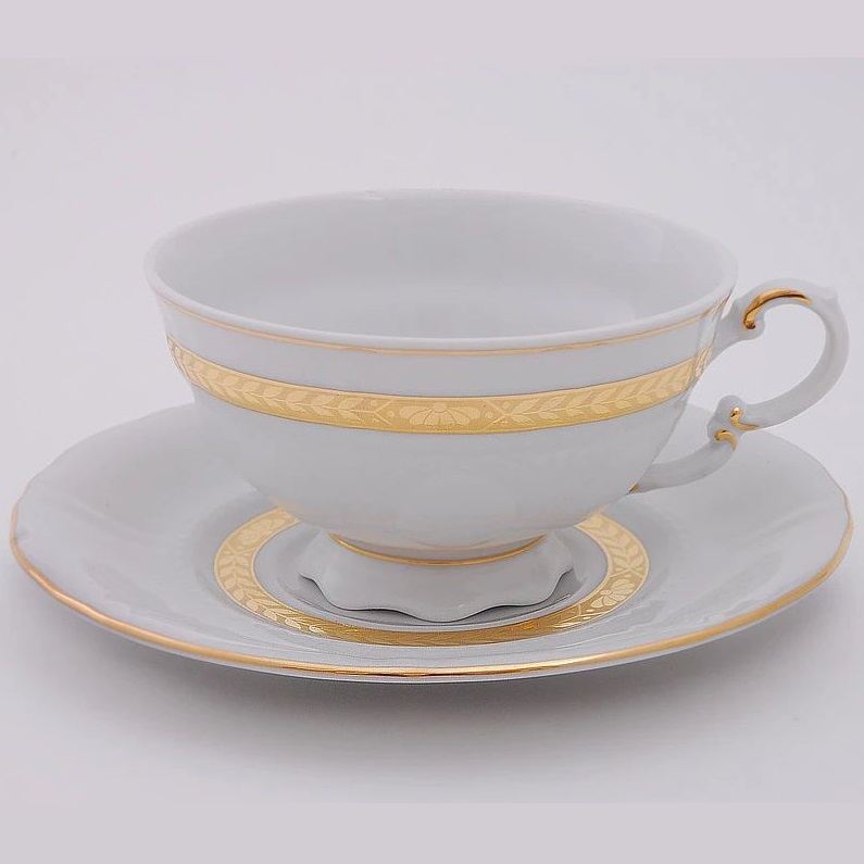 Чашка с блюдцем Leander Sonata Zlatá Stuha 07120425-1239