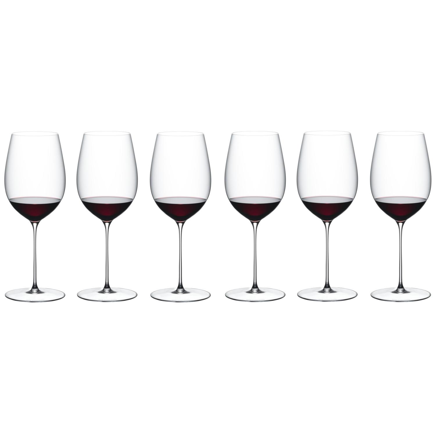 6 бокалов для красного вина RIEDEL Superleggero Party Set Bordeaux Grand Cru 953 мл