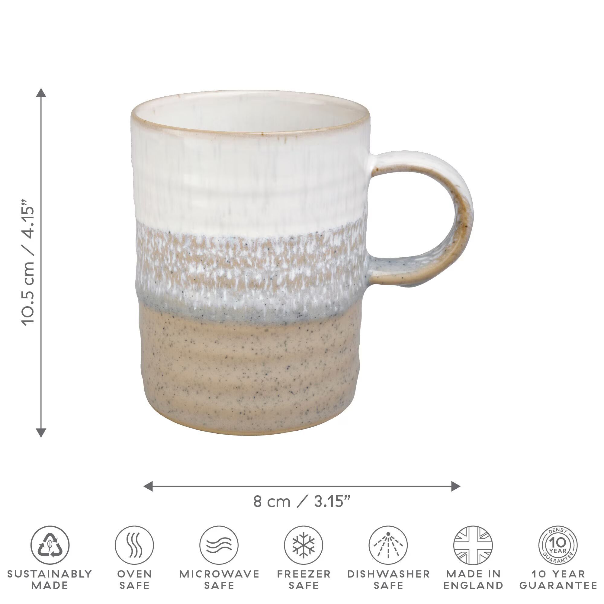 Кружка Denby Kiln Ridged Mug 462010610
