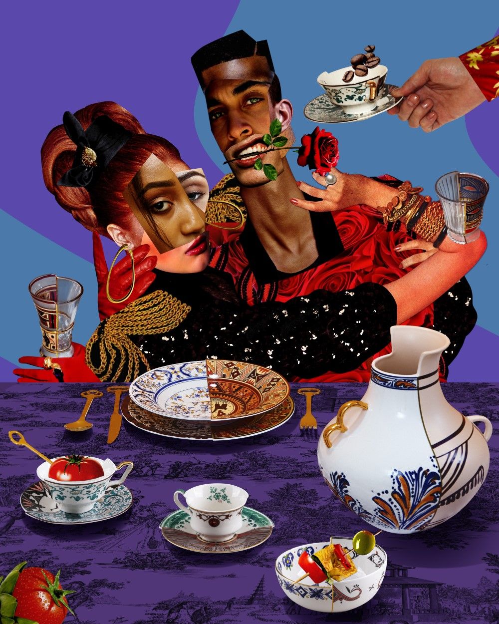 Чайная пара Seletti Hybrid Tea Cup Aspero 09173