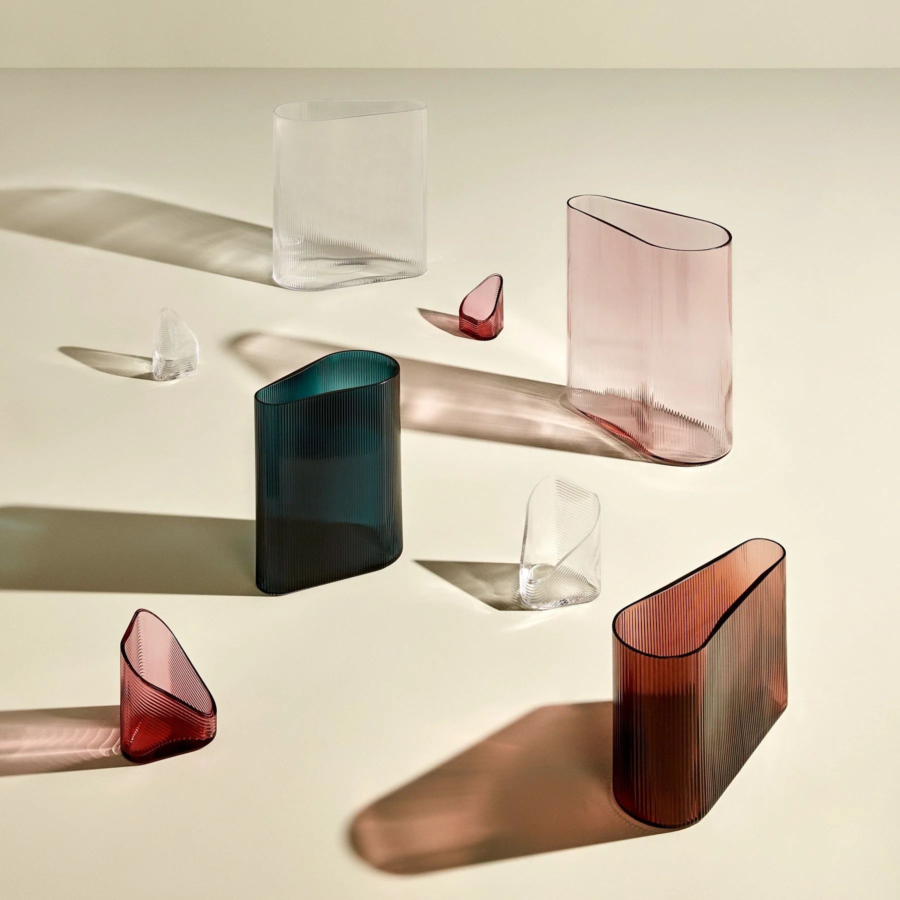 Ваза Nude Glass Mist Short Caramel 1101315