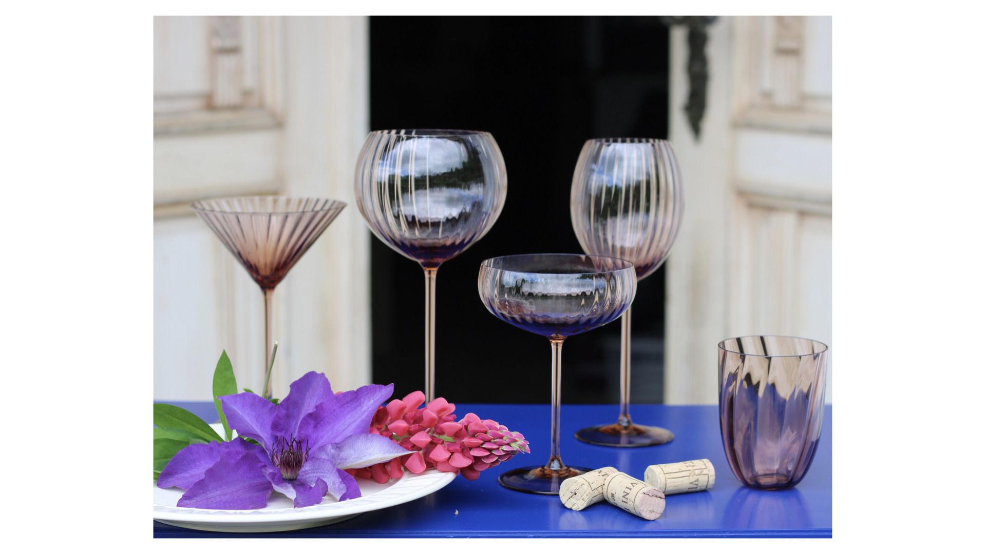 2 бокала для шампанского Anna Von Lipa Lyon Champagne Saucer New Brown Set AVL-622-30