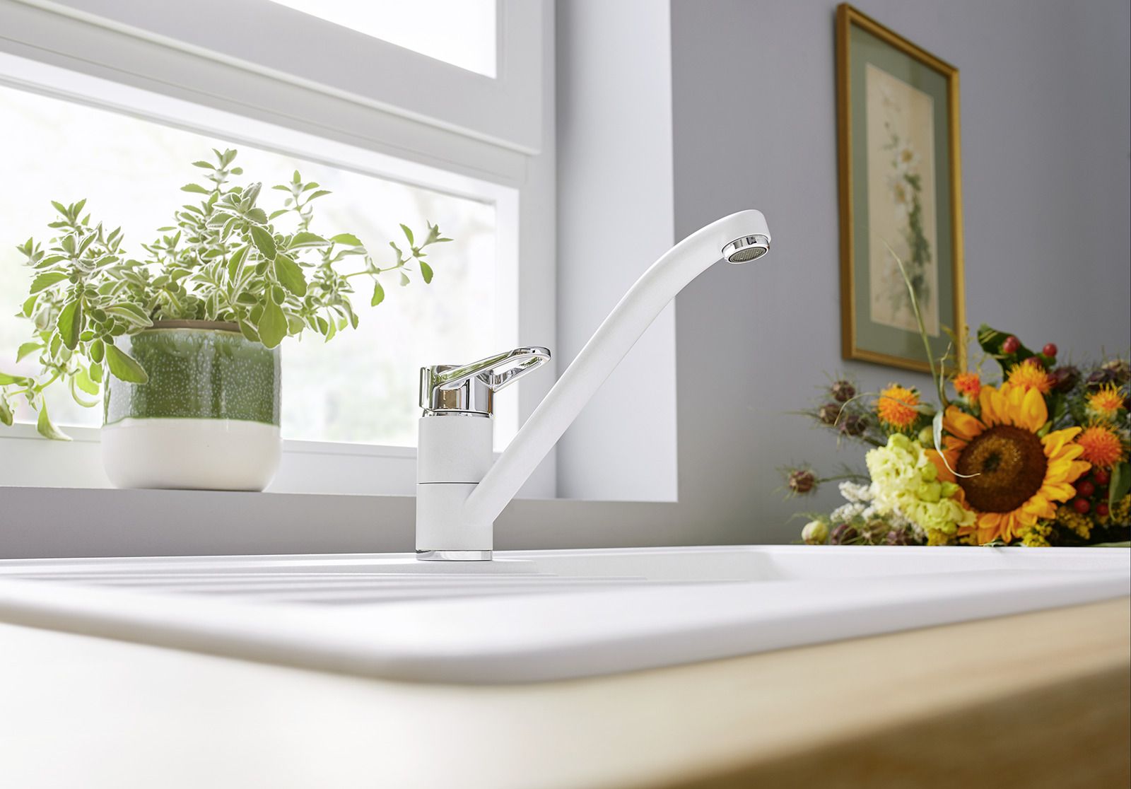 Кухонный смеситель Blanco Wega II Galvanic Chrome 526402