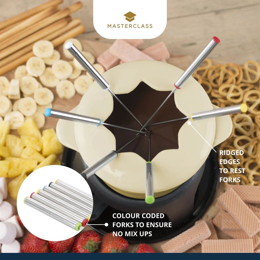 Набор для фондю KitchenCraft MasterClass Cream Fondue Set KCFONDUEBEI