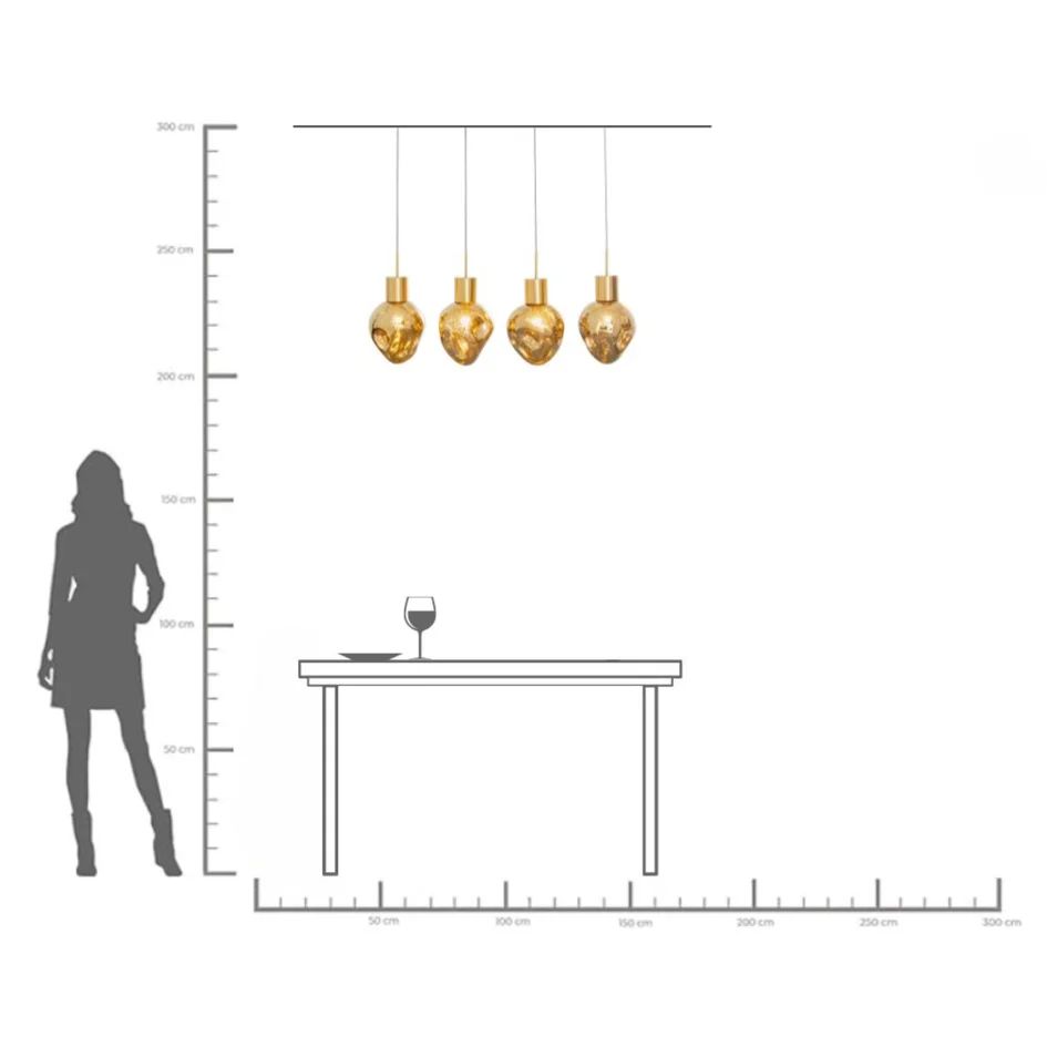 Подвесной светильник KARE Hängeleuchte Supernova Amber 56424