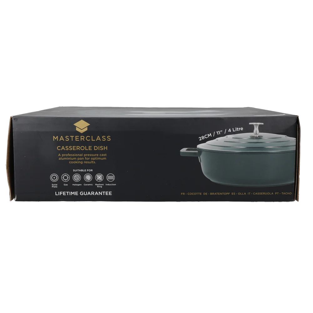 Сотейник KitchenCraft MasterClass Hunter Green Shallow Casserole Dish MCMSCRD28GRN
