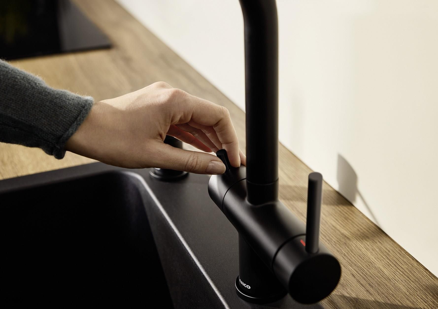 Кухонный смеситель Blanco Fontas II Black Matt 526670