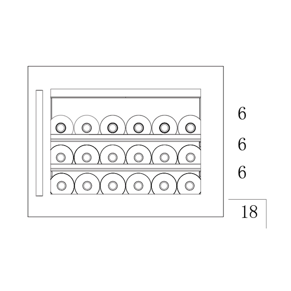 Встраиваемый винный шкаф Temptech Oslo OBI45SW