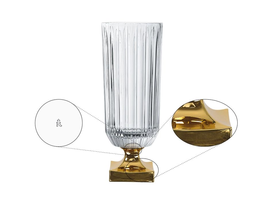Ваза Nachtmann Minerva Gold Footed 104163