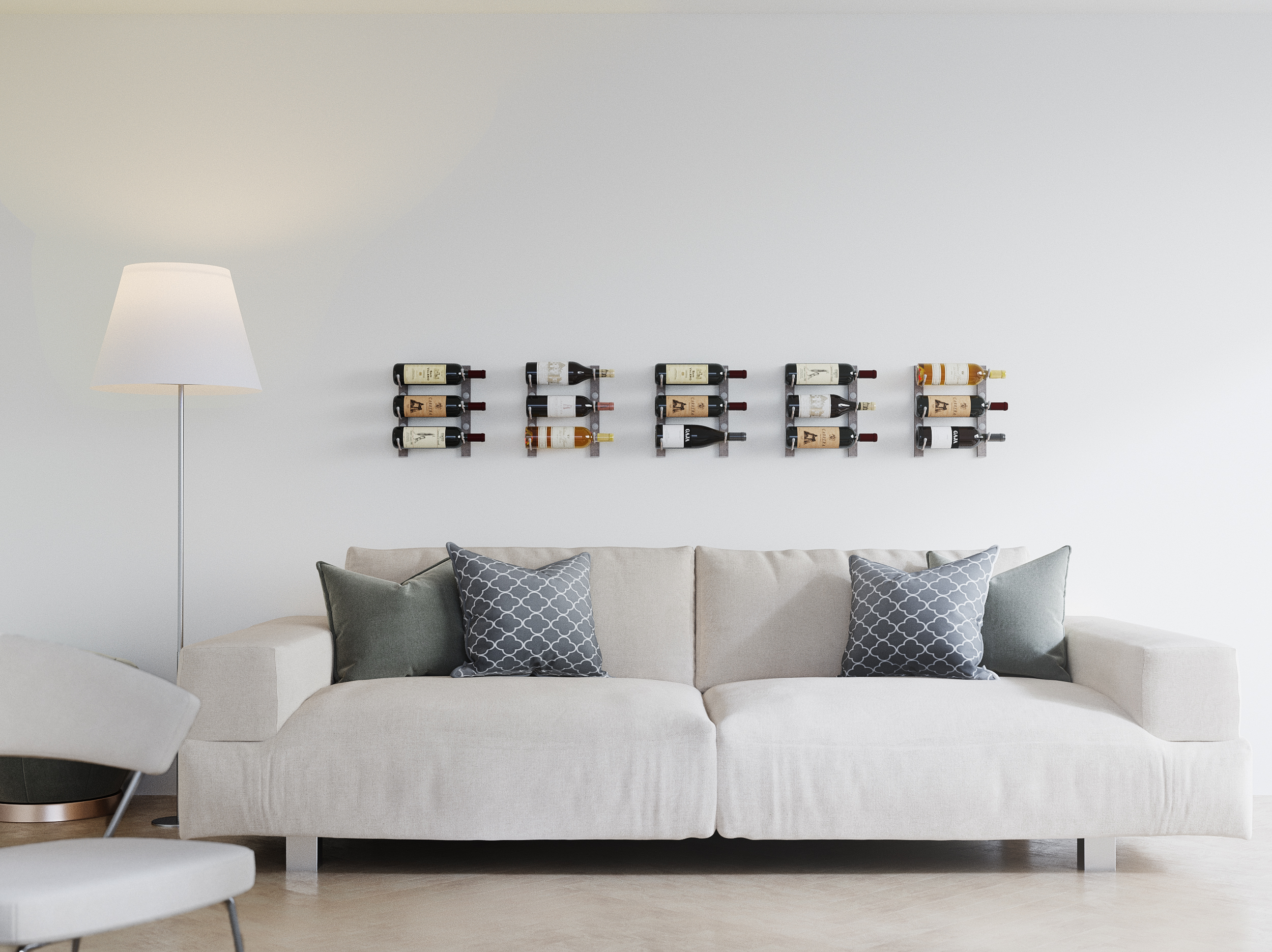 Настенный стеллаж на 6 бутылок DOVINI Double DOV652032