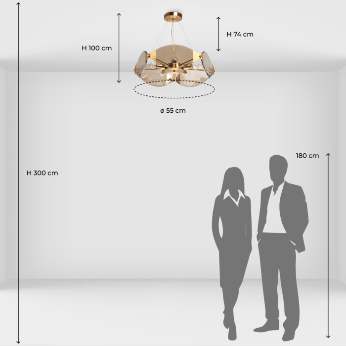 Люстра подвесная MW-Light Ilonica Hanging Chandelier 451012105