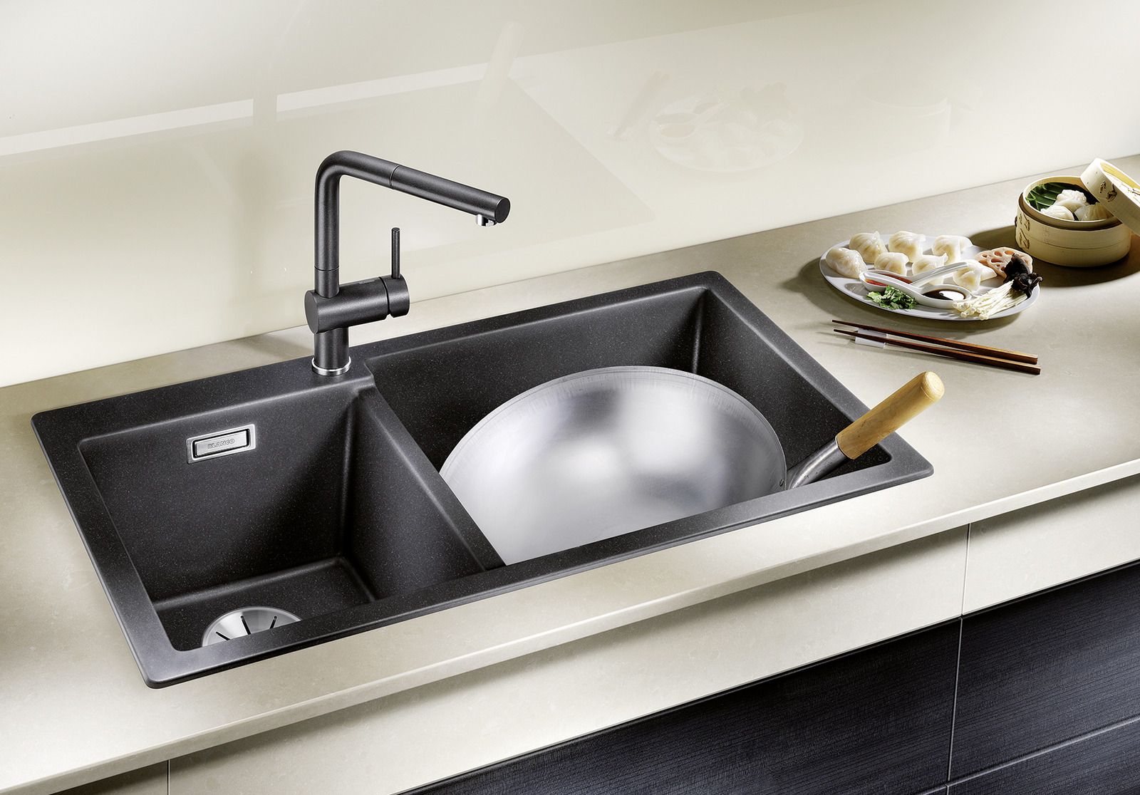 Кухонная мойка Blanco Pleon 9 Silgranit Black 527636