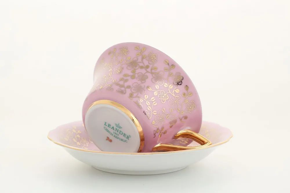 Чашка с блюдцем Leander Windsor Zlaté Květiny 13120424-K341