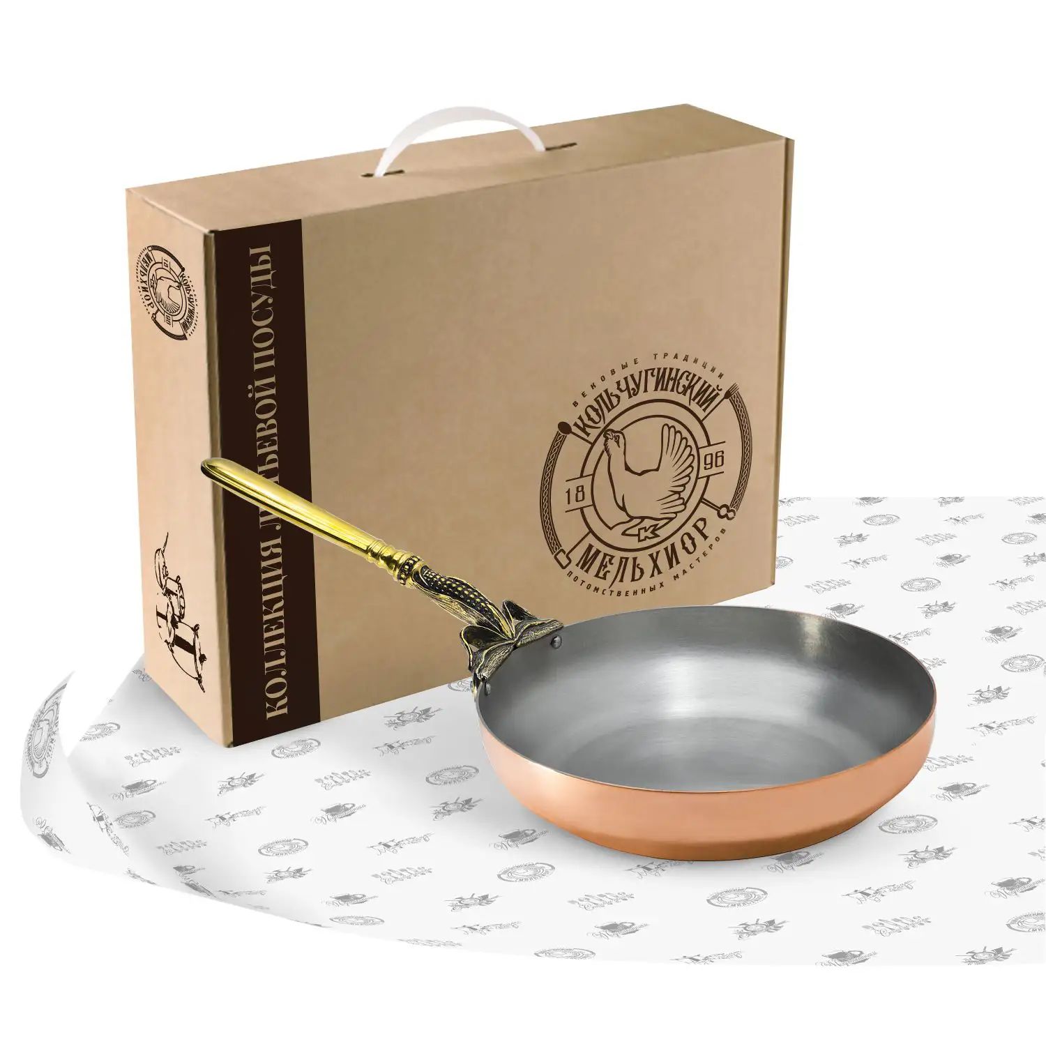 Сковорода с крышкой Кольчугинский Мельхиор KM111760