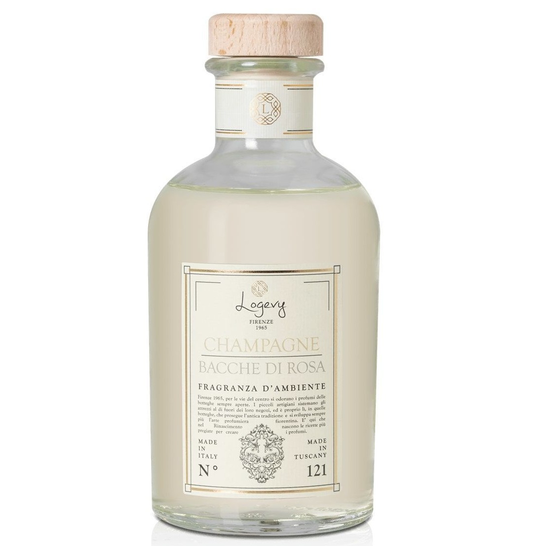 Ароматический диффузор Logevy Firenze 1965 Champagne e Bacche di Rosa Fragranza d'Ambiente LOG0137