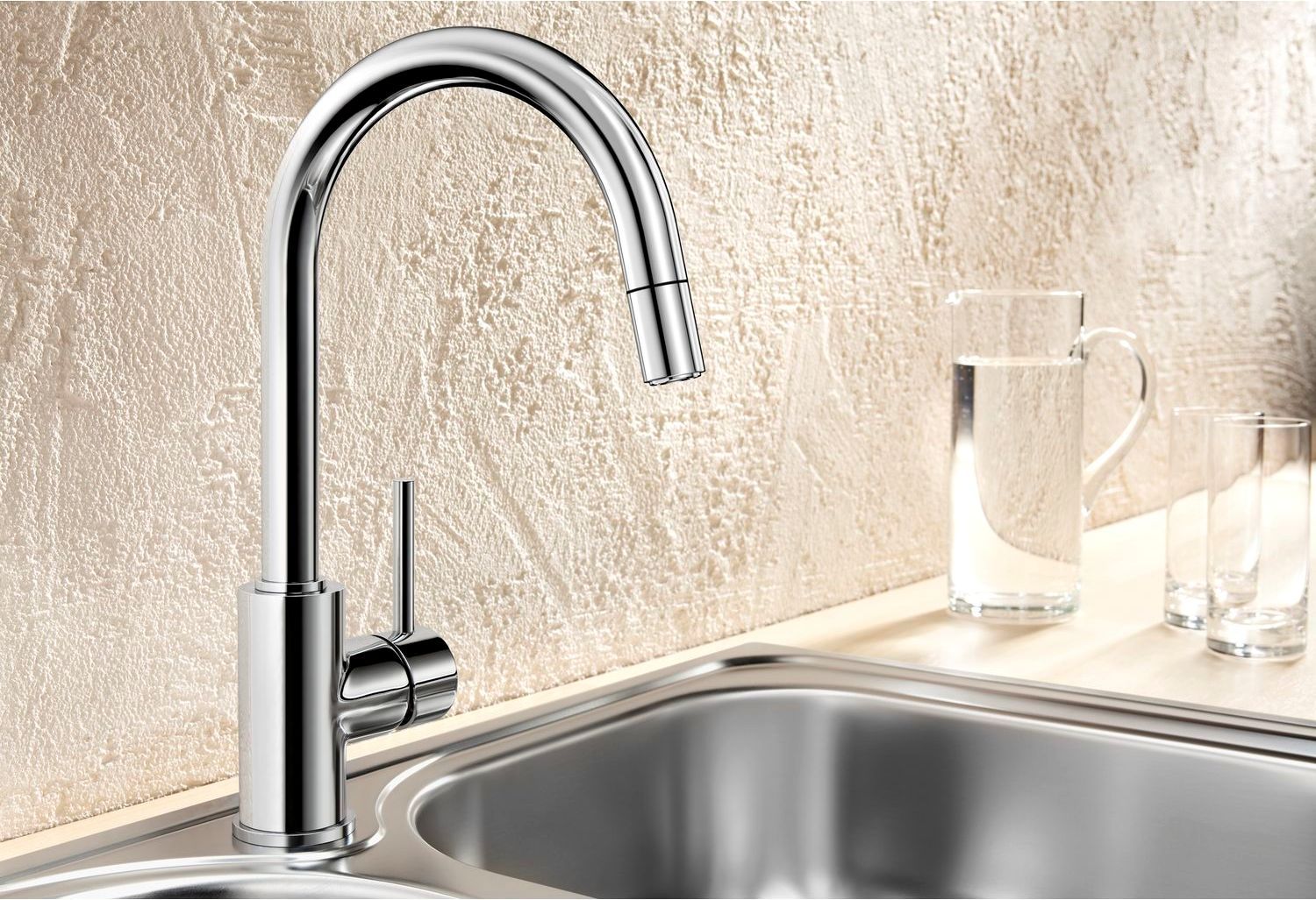 Кухонный смеситель Blanco Mida-S Galvanic Chrome 521454