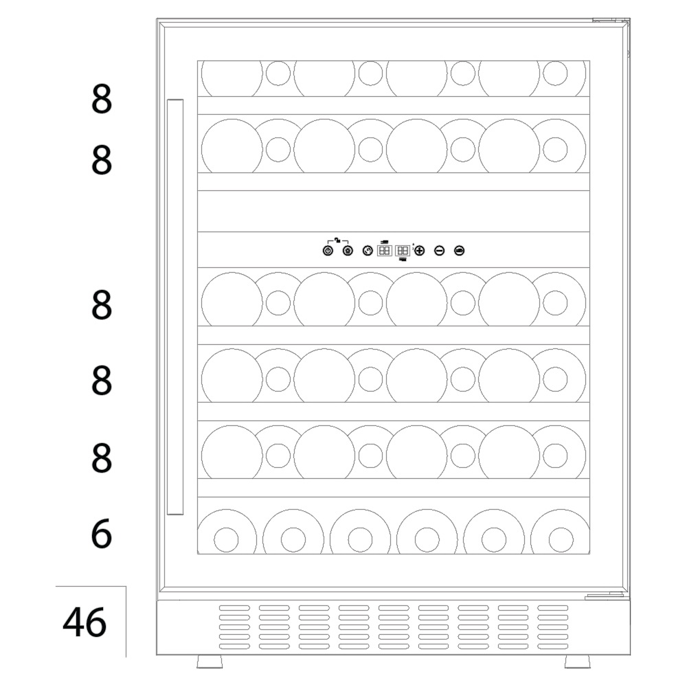 Винный шкаф Temptech Premium VWCR46DS