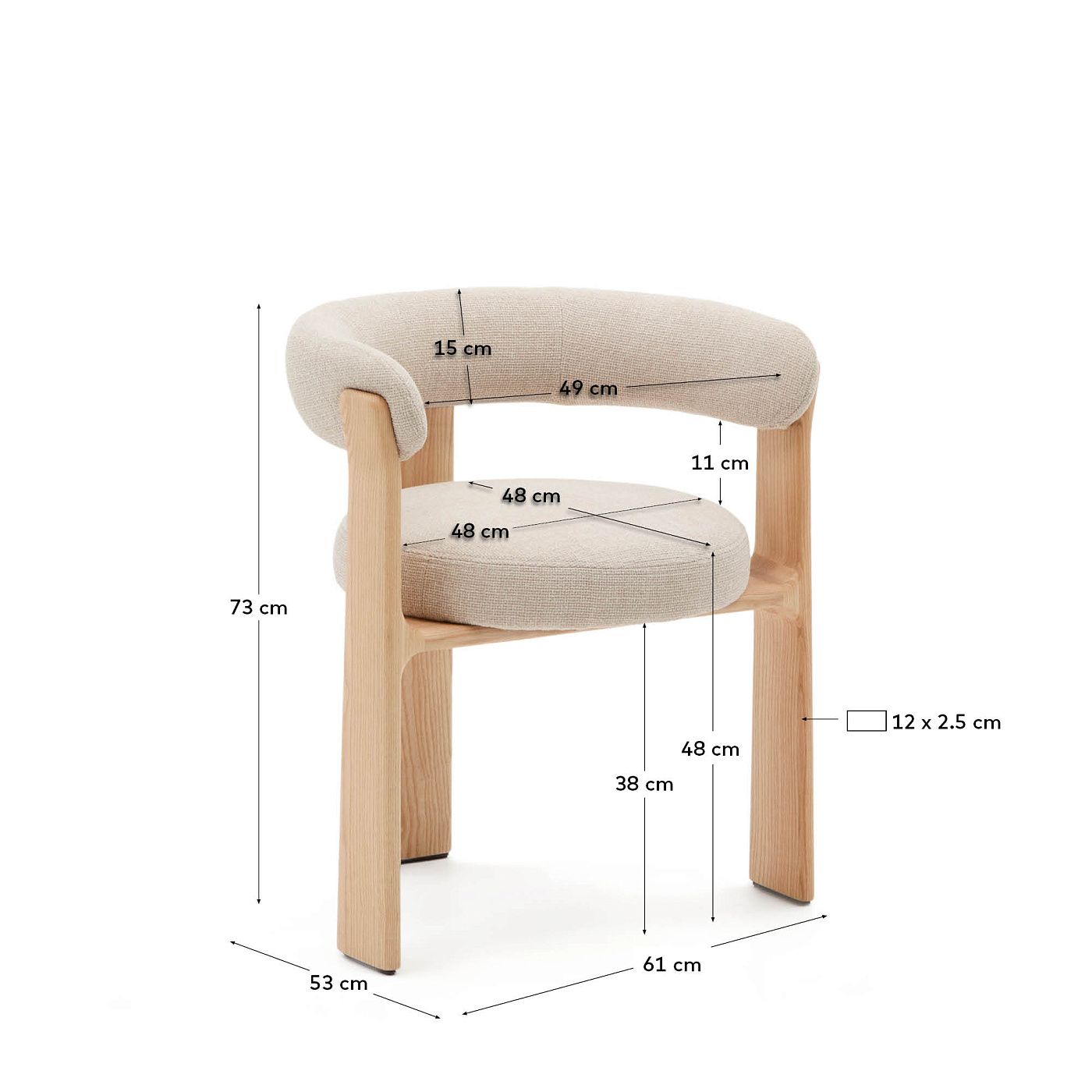 Стул La Forma Granite Silla LF-207759