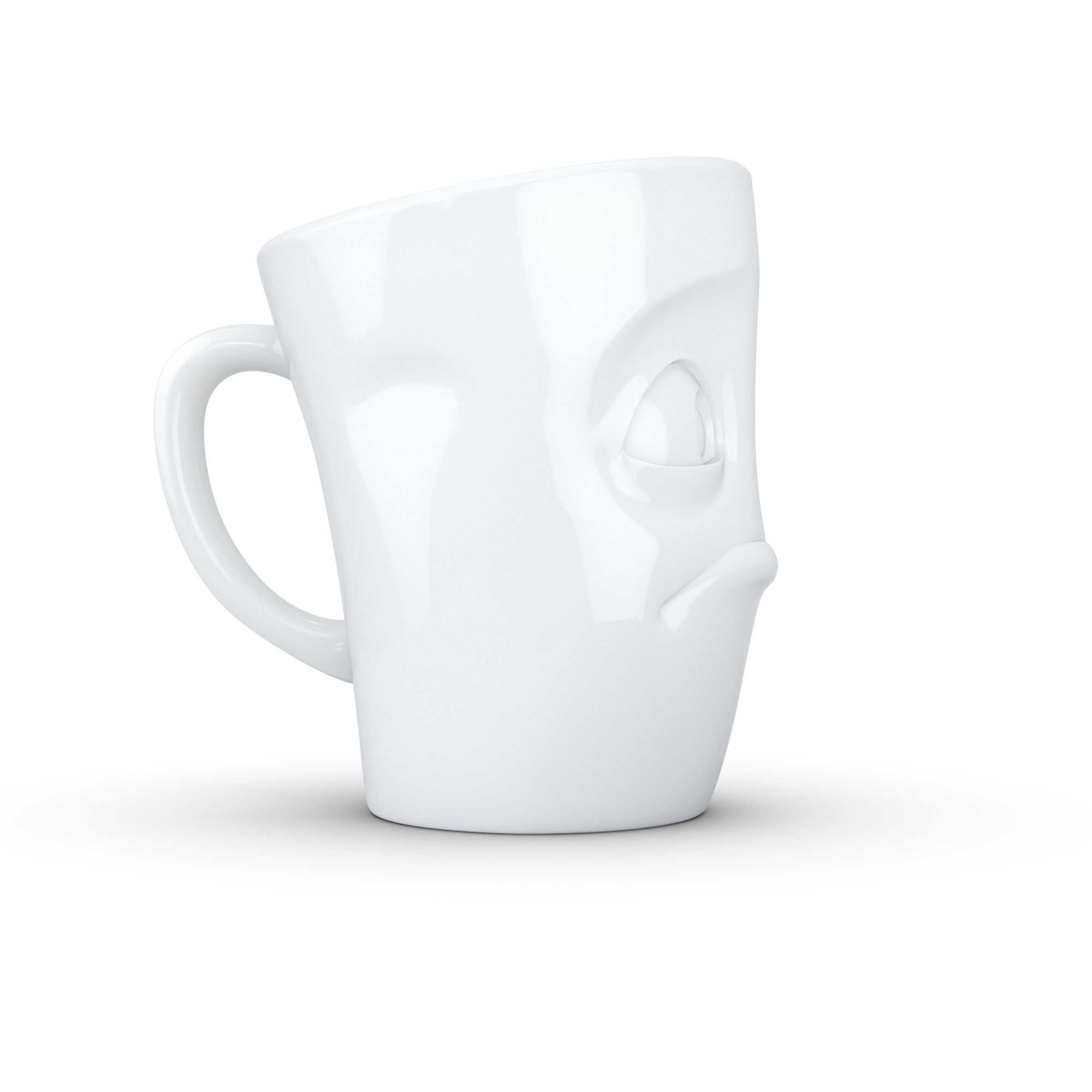 Кружка Tassen Mug with handle Baffled white 01.84.01