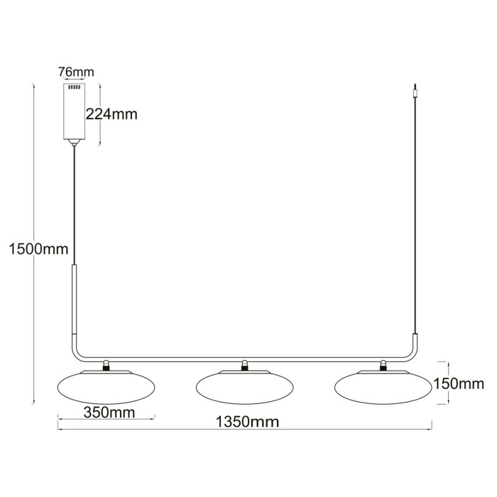 Подвесной светильник De Markt Auxis Pendant Lamp 722010803