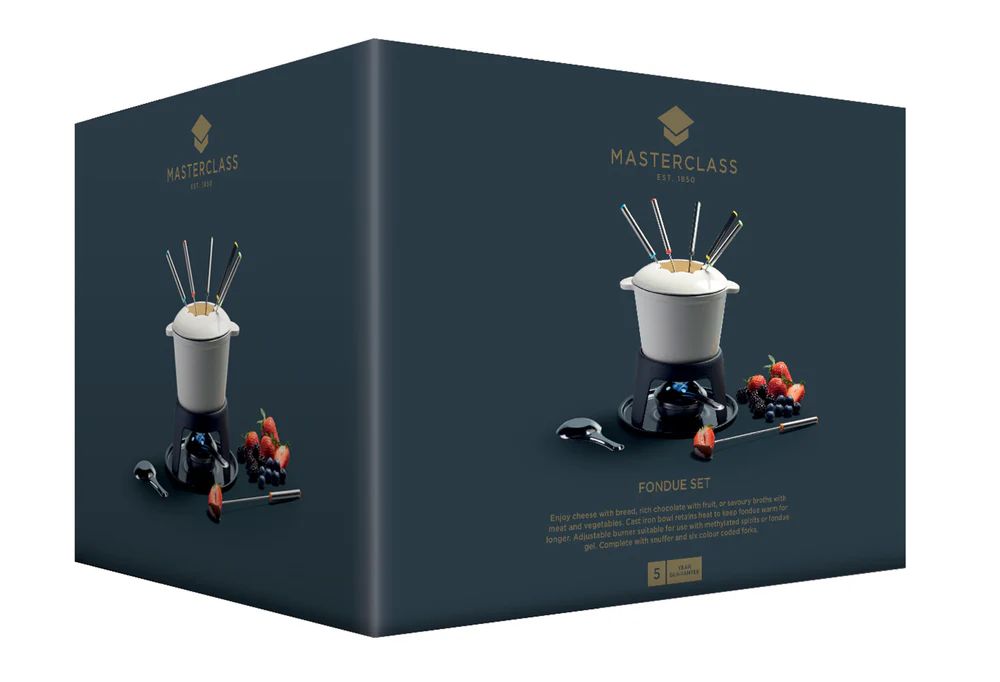 Набор для фондю KitchenCraft MasterClass Cream Fondue Set KCFONDUEBEI