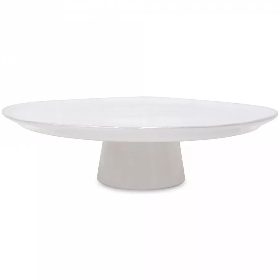 Блюдо на ножке Costa Nova Aparte Footed Plate LSP336-WHE