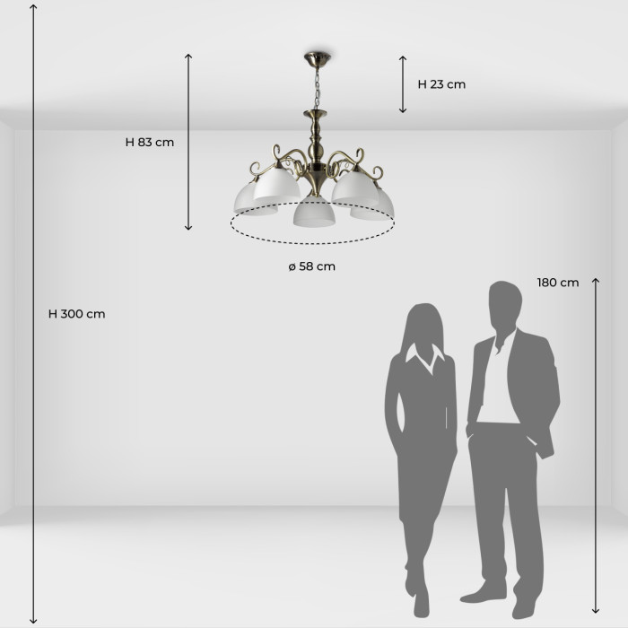 Люстра подвесная De City Olympus Hanging Chandelier 318014705