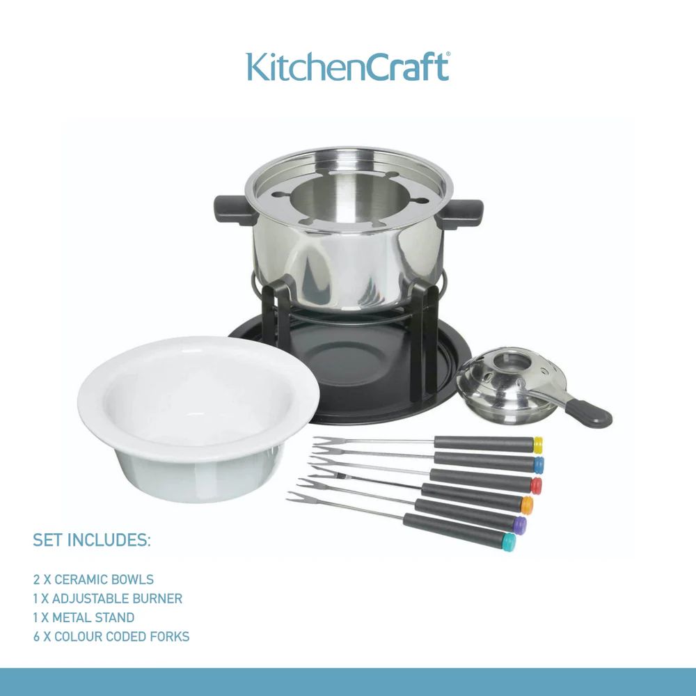 Набор для фондю KitchenCraft Deluxe Fondue Set KCFON3IN1