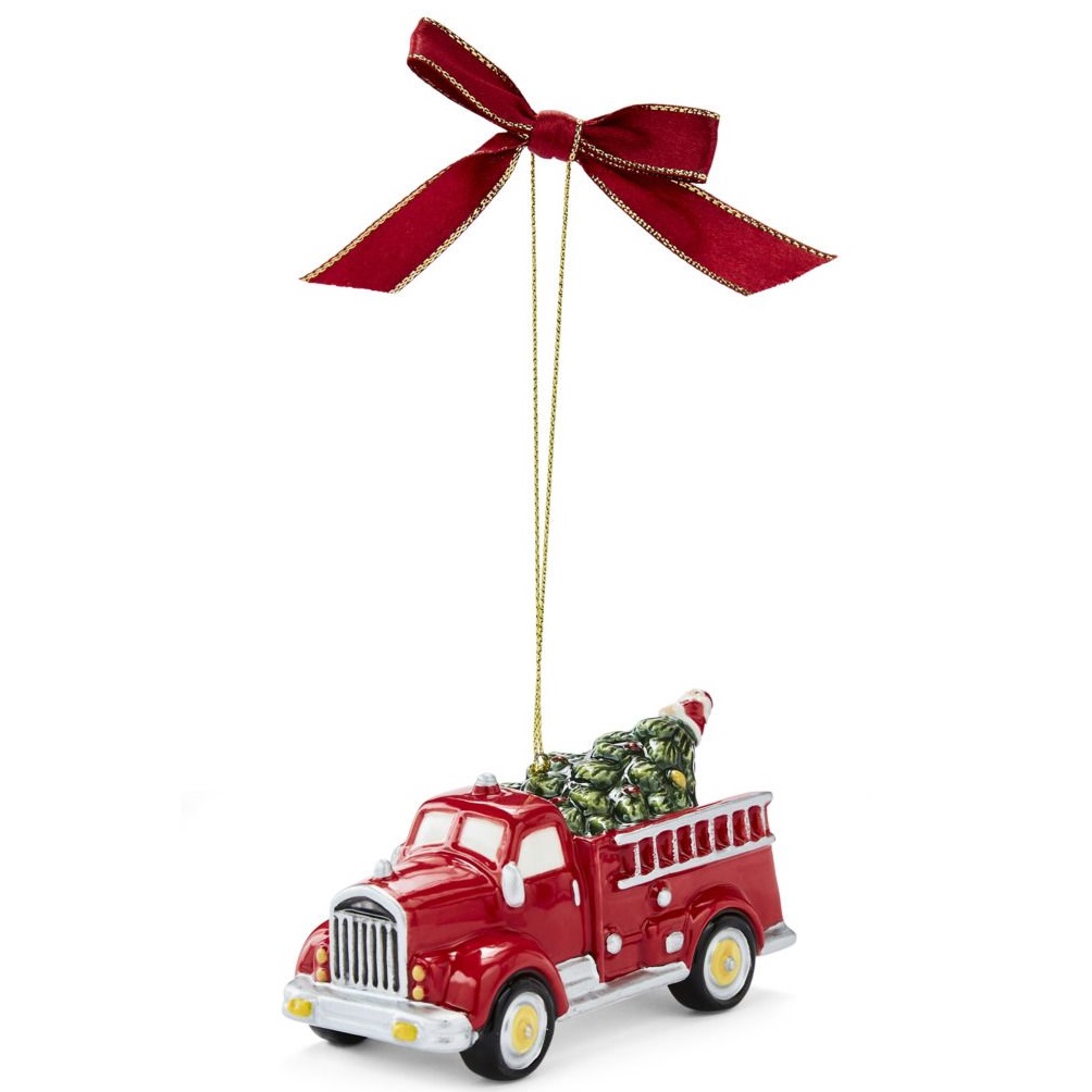 Фигурка Spode Christmas Tree Firetruck with Tree Ornament XTFI9230-XP