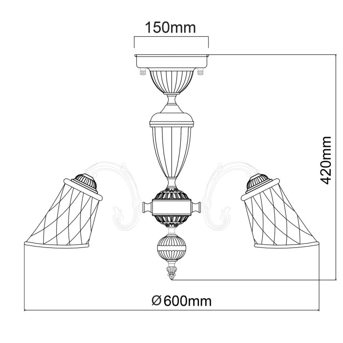 Люстра потолочная MW-Light Ariadne Ceiling Chandelier 450019105
